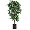 Gymax 6Ft Artificial Ficus Tree Fake Greenery Plant Home Office Decoration